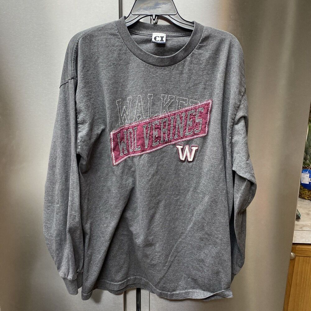 TShirt XL Long Sleeve Walker Wolverines Logo